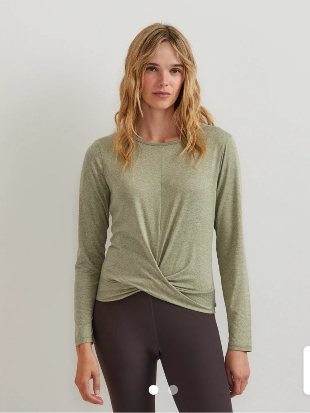 Eddie Bauer NWT Women’s Surreal Wrap -Front Travel Hiking T-Shirt  Palm